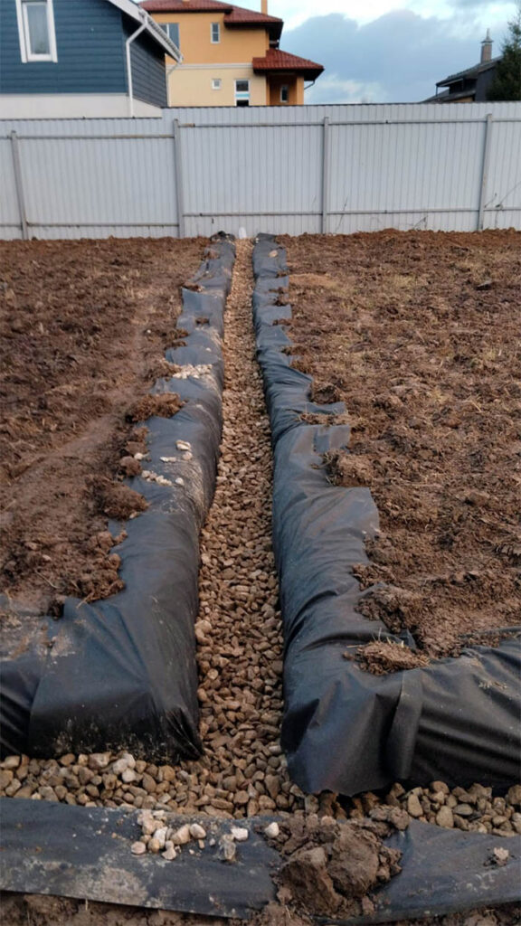 Geotextile wrap for drainage