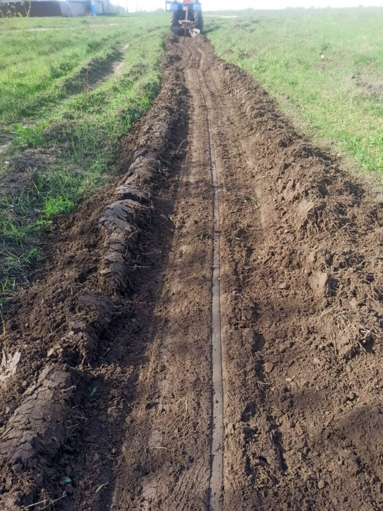 Tractor para franja de parada de fuego