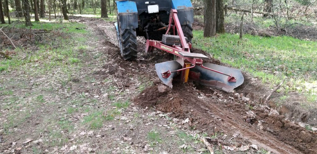 Tractor para extinción de incendios forestales.