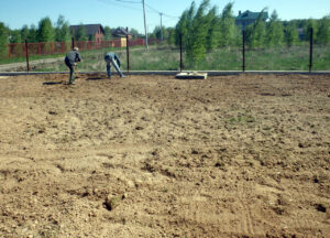 Trabajo de tierra y preparación del sitio