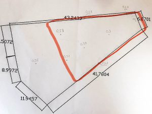 plan for filling a land plot