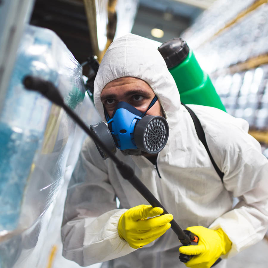 complex disinfection in the warehouse