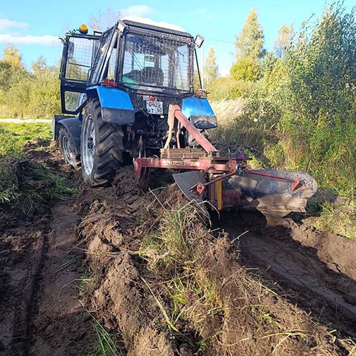 Arado de la franja mineralizada, franja mineralizada - protección contra incendios